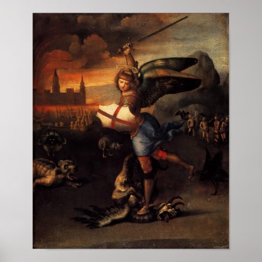 Poster Saint Michael Et Le Dragon (Devant)