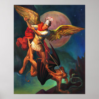 Poster Saint Michael l'archange guerrier