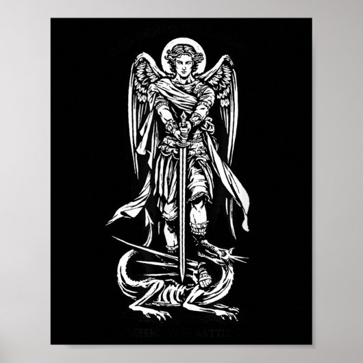 Poster Saint Michael L'Archange Nous Défend Dans La Batai (Devant)