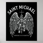 Poster Saint Michael Nous Défend En Bataille (Devant)