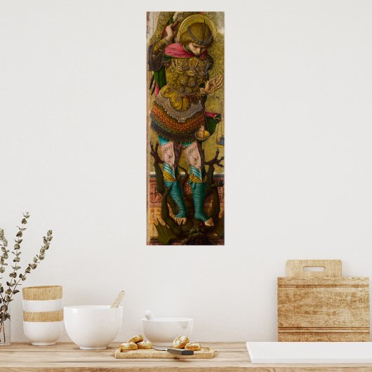 Poster Saint Michael par Carlo Crivelli (Cuisine)