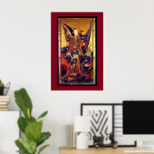 Poster Saint Michael Vanquishing Devil comme Chevalier mé (Bureau à domicile)