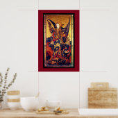 Poster Saint Michael Vanquishing Devil comme Chevalier mé (Cuisine)