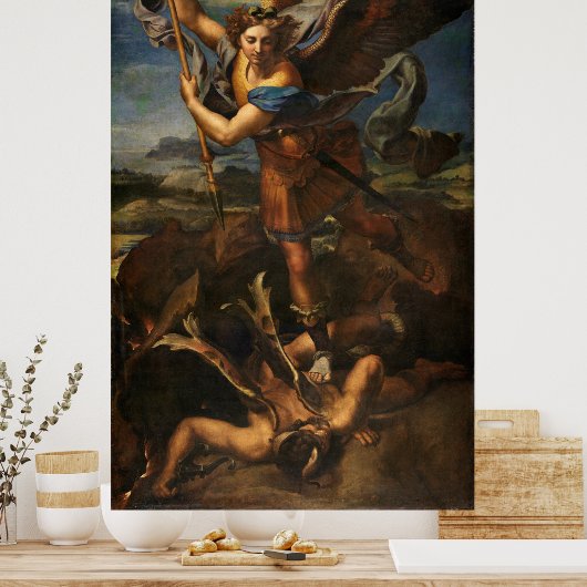 Poster Saint Michael Vanquishing Satan (Cuisine)