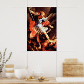 Poster Saint Michel l'Archange Ange Catholique Saint 201 (Cuisine)