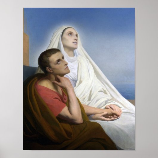 Poster Saint Monica et Saint Augustin d'Hippo (Devant)