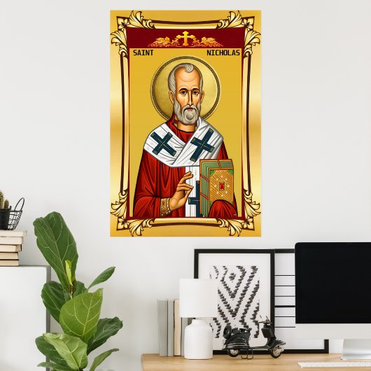 Poster Saint Nicholas (Bureau à domicile)