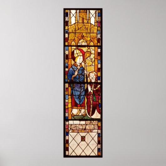 Poster Saint Nicolas avec un donateur (Devant)