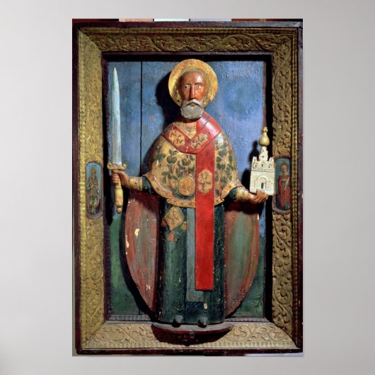 Poster Saint Nicolas de Mozhaisk, Yaroslavl School (Devant)