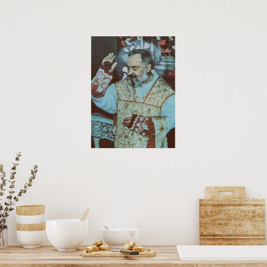 Poster Saint Padre Pio (Cuisine)