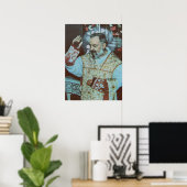 Poster Saint Padre Pio (Bureau à domicile)