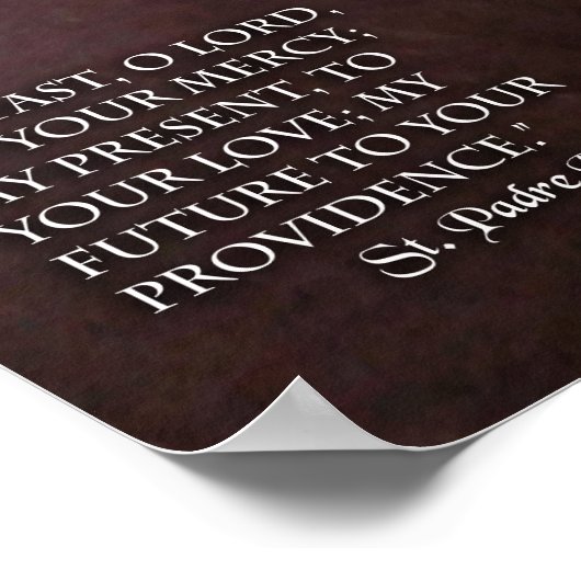 Poster Saint Padre Pio (Coin)