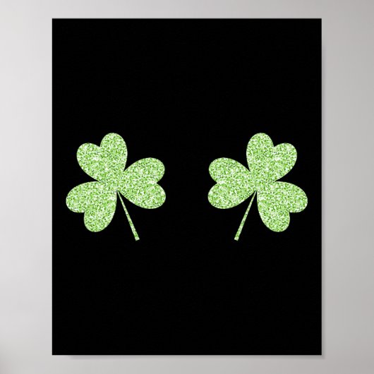 Poster Saint-Patrick Fête du Trèfle Sein Saint-Patrick (Devant)