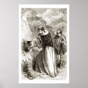 Poster Saint Patrick marquant le bouclier de Connal avec
