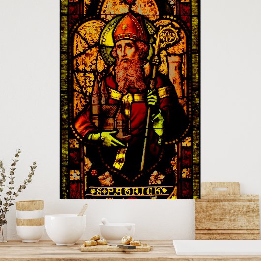 Poster Saint Patrick - Portrait (Cuisine)