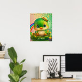 Poster Saint Patrick's Day Bird Art personnalisé (Bureau à domicile)