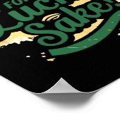 Poster Saint Patrick's Day Drôle Oh For Lucks Sake Clover (Coin)