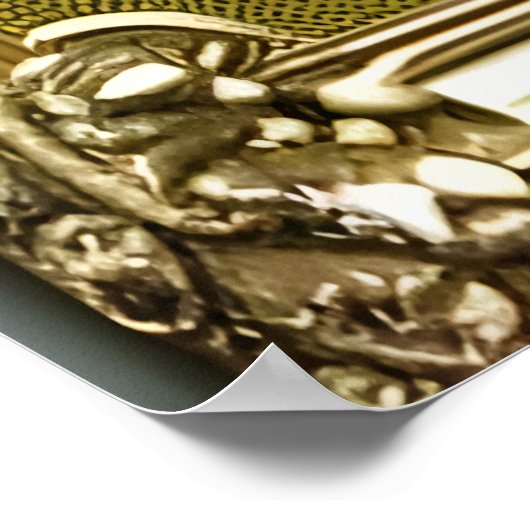 Poster Saint Patrick's Day homme en vert | Art AI (Coin)