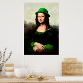 Poster Saint Patrick's Day Mona Lisa (Cuisine)