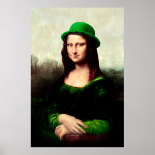 Poster Saint Patrick's Day Mona Lisa