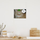 Poster Saint Patrick's Day Orange Tabby Cat (Cuisine)