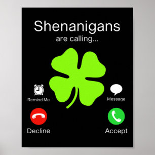 Poster Saint Patricks Day Shenanigans
