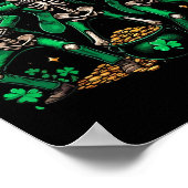 Poster Saint Patrick's Day Skeleton Dancing Shamrock 1 (Coin)