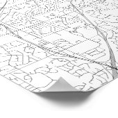 Poster Saint Paul, Minnesota (noir sur blanc) (Coin)