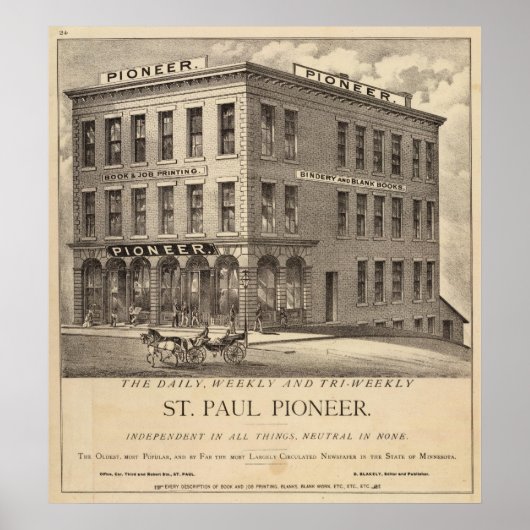 Poster Saint Paul Pioneer (Devant)