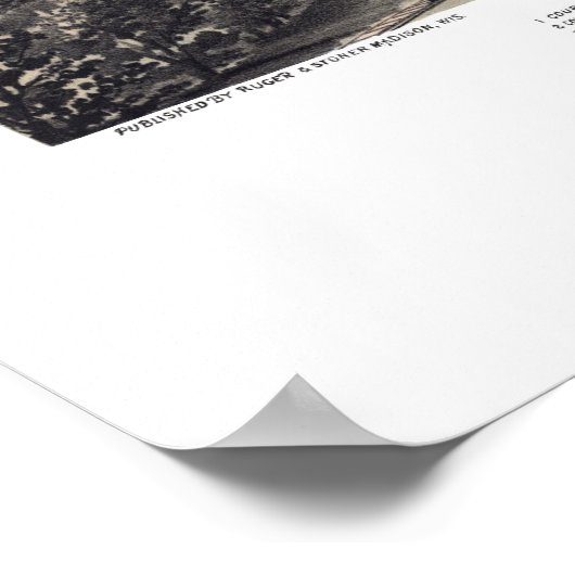 Poster Saint Peter, MN Carte panoramique - 1870 (Coin)