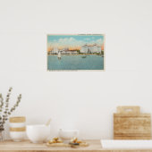 Poster Saint-Pétersbourg, FL - Vue du front de mer de Sor (Cuisine)