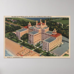 Poster Saint-Pétersbourg, Floride - Aérien de Don Ce-Sar