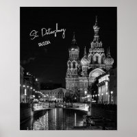 Saint-Pétersbourg Russie Photographie noir et blan