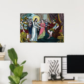 Poster Saint Philomène est jugé devant l'empereur Dioclét (Bureau à domicile)