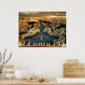 Poster Saint Pierre du Vatican Carré (Cuisine)