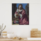 Poster Saint Praxedis — Vermeer (1655) (Cuisine)