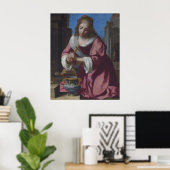 Poster Saint Praxedis — Vermeer (1655) (Bureau à domicile)