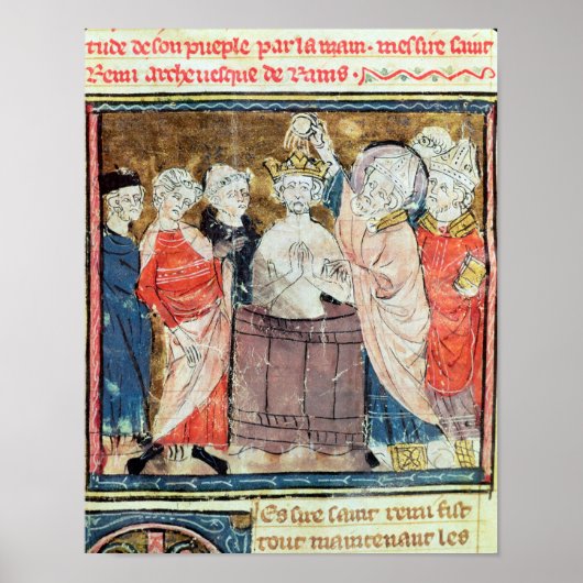 Poster Saint Remigius, évêque de Rheims baptisant (Devant)