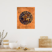Poster Saint Sceau des Chevaliers Templiers Art religieux (Cuisine)