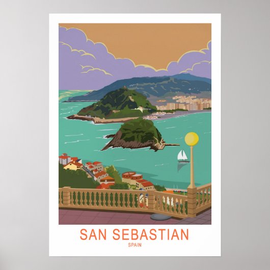 Poster Saint-Sébastien, Espagne (Devant)