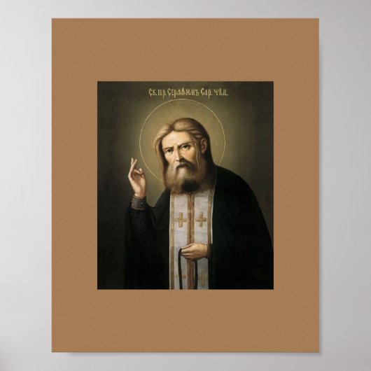Poster Saint Seraphe de Sarov (Devant)
