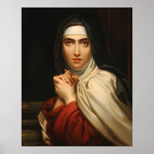 Poster Saint Teresa de Avila Catholique Saint Therese Ger