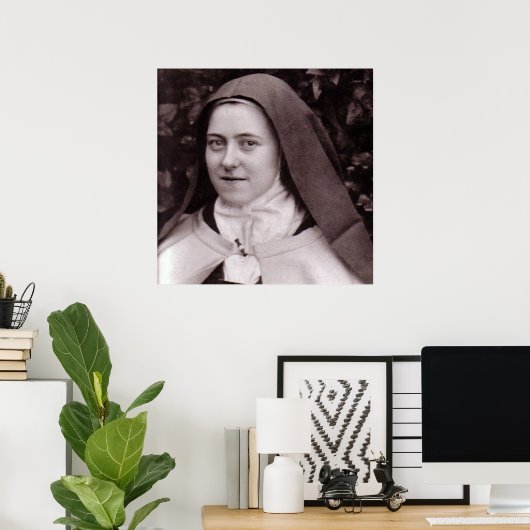 Poster Saint-Thérèse de Lisieux (Bureau à domicile)