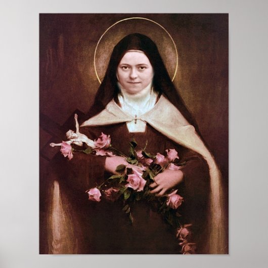 Poster Saint Thérèse de Lisieux Image de Dévotion. (Devant)