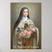 Poster Saint-Thérèse de Lisieux la Petite Fleur (BJE 01) (Devant)