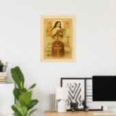 Poster Saint Thérèse de Lisieux Prêtre catholique à la me (Bureau à domicile)