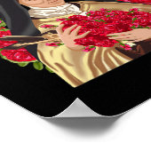 Poster Saint-Thérèse de Lisieux Rose chrétien (Coin)