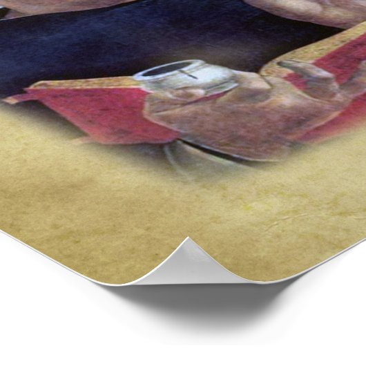 Poster Saint Thomas d'Aquin Prière pour la pureté. (Coin)