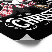 Poster Saint Vache C'est Noël Funny Vache Lover Farm Anim (Coin)