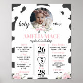 Poster Saint Vache Je suis un premier anniversaire Jalon  (Devant)